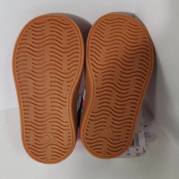 Adidas Kids VL Court 3.0 CF I Toddler Sneakers Pink Teal Size 5K NIB - Picture 3 of 10